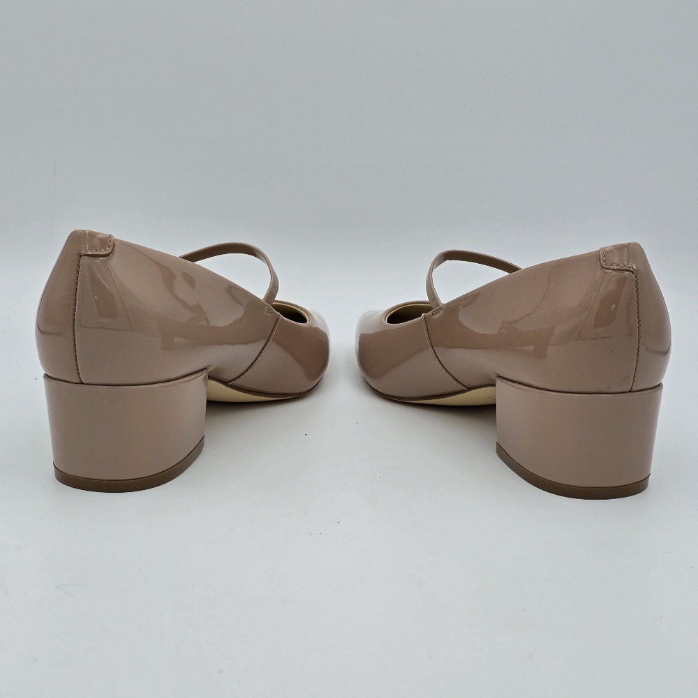 Marc Fisher LTD Luccie Mary Jane Pumps, Light Natural Patent Leather, Wmn's 5.5M - Picture 7 of 13
